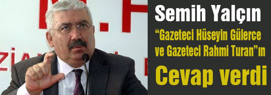 MHP'den Gülerce ve Turan'a cevap