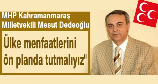 MHP'li Dedeoğlu: