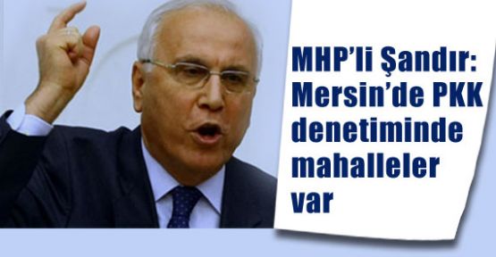 MHP’li Şandır, Bazı Mahalleler PKK'nın elinde
