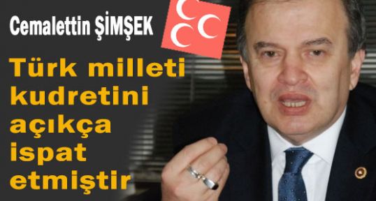 MHP'li Şimşek'in 30 Ağustos mesajı