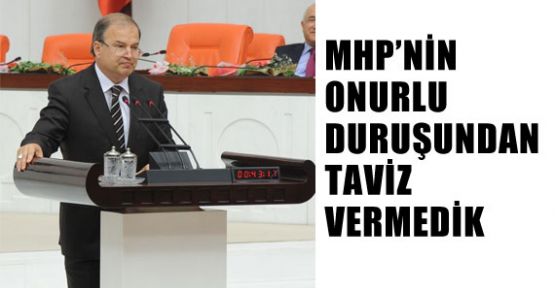 MHP'nin Onurlu Duruşundan Taviz Vermedik