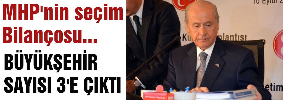 MHP'nin seçim Bilançosu...