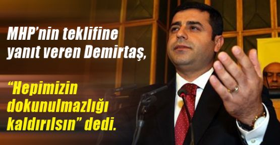 MHP'nin Teklifine Demirtaş'tan yanıt
