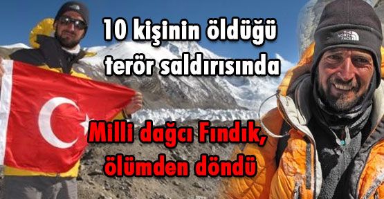 Milli dağcı canını zor kurtardı