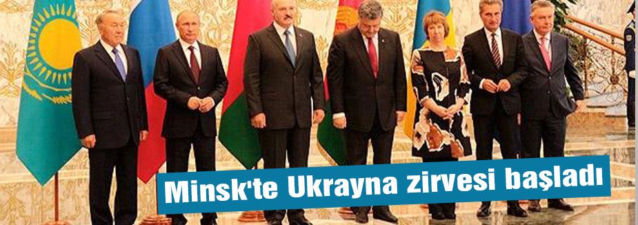 Minsk'te Ukrayna zirvesi başladı