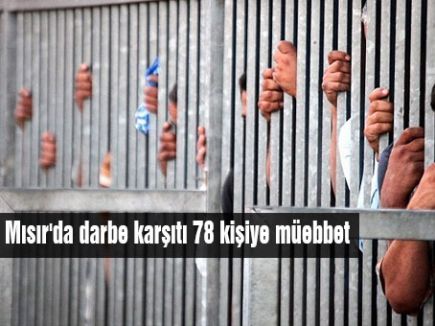 Mısır'da 78 kişiye müebbet