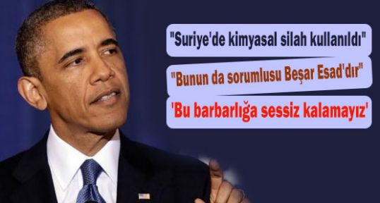 Obama 'Bu barbarlığa sessiz kalamayız'