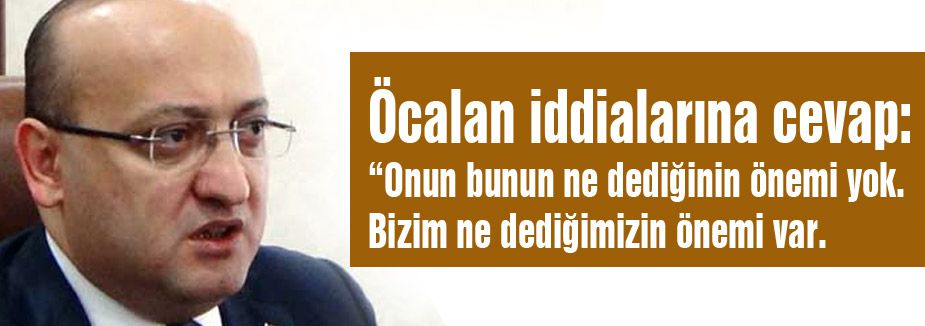 Öcalan iddialarına Akdoğan'dan cevap!