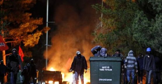 ODTÜ'de protestoculara müdahale