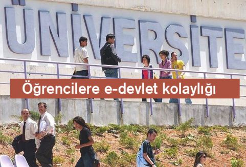 Öğrencilere e-devlet...