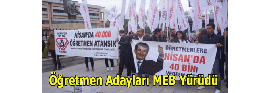 Öğretmen Adayları MEB Yürüdü