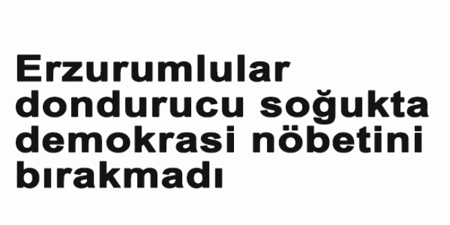 Onları Soğuk Engelleyemedi ...