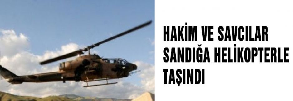 Oy kullanmaları için helikopterle taşındılar