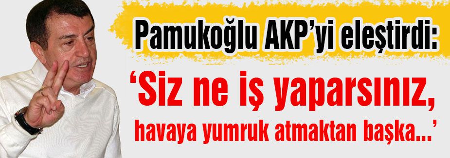 Pamukoğlu: 'siz ne iş yaparsınız?'