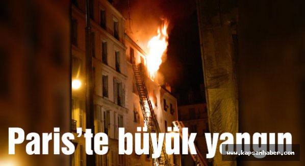 Paris'te son yılların en büyük yangını