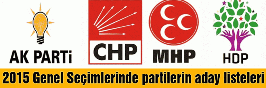 Partilerin Aday listelerinin Tamamı