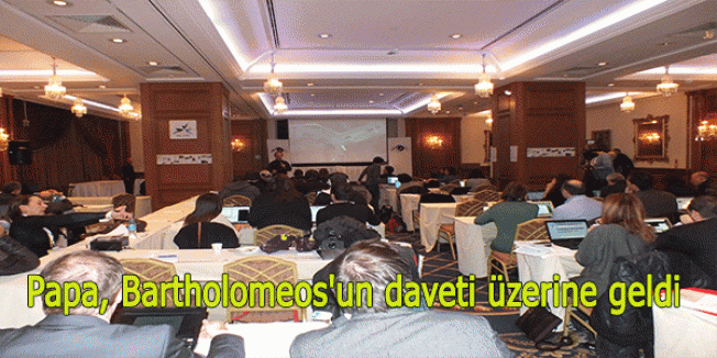 Papa, Bartholomeos'un daveti üzerine geldi