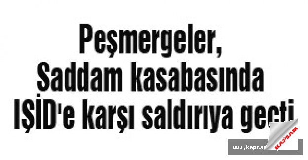 Peşmergeler IŞİD'e karşı saldırıya geçti