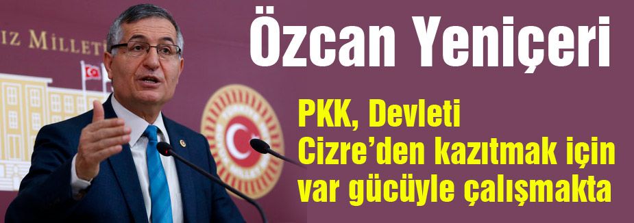 'PKK, Devleti Cizre’den kazıtmak için var gücüyle çalışmakta'