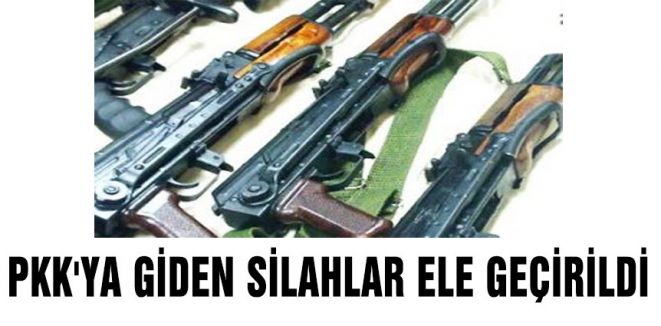 PKK'dan gönderilen silahlar ele geçirildi