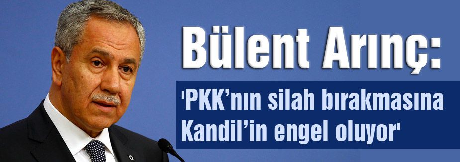 'PKK’nın silah bırakmasına Kandil’in engel oluyor'