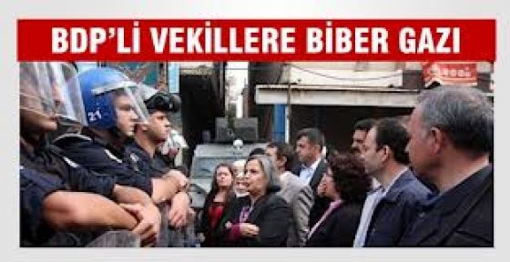 Polis BDP'lilere Biber Gazıyla Müdahale Etti