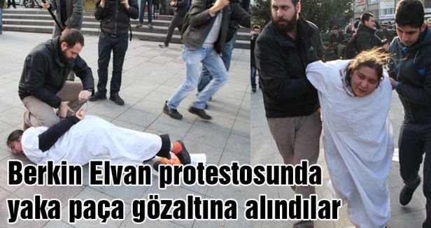 Protestocular yaka paça gözaltına alındılar