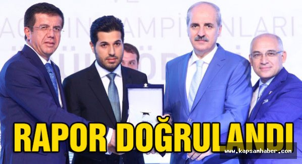 Rıza Zarrab'la ilgili raporu doğrulandı