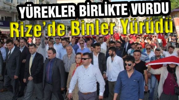 Rize'de Binler Yürüdü...