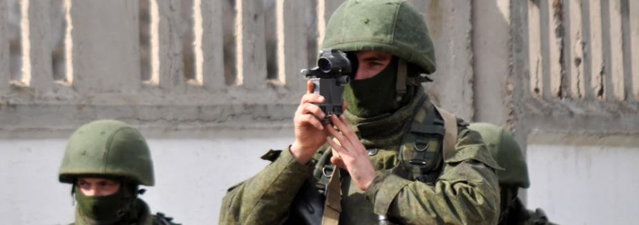 Rus askerleri sınır karakolunda...