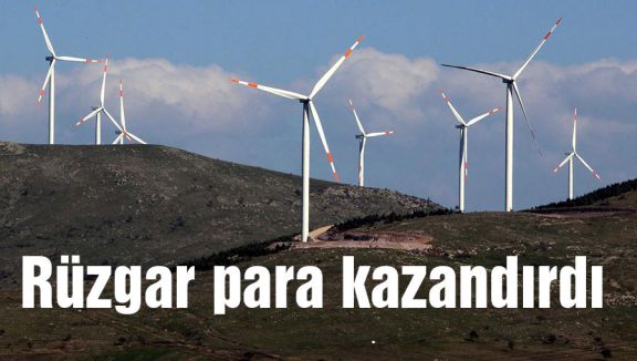 Rüzgar para kazandırdı