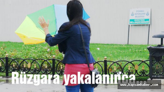 Rüzgarda şemsiye tecrübesi