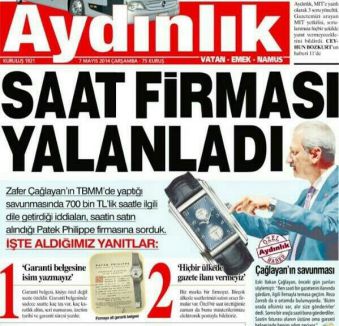 Saat Firmasından Yalanlama
