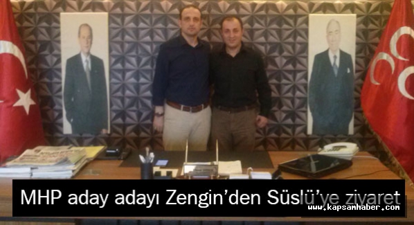 Samsun MHP aday adayı Osman Zengin Süslü'yü ziyaret etti