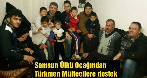 Samsun Ülkü Ocağından Türkmen Mültecilere destek