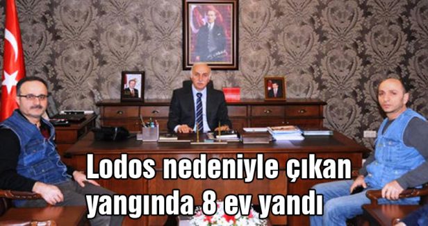 Samsun Valisi Şahin: Lodos nedeniyle çıkan yangında 8 ev yandı