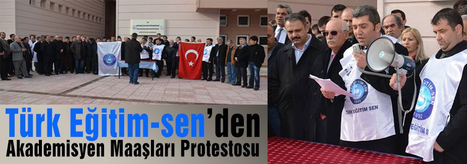 Samsun'da Akademisyen Maaşları Protestosto edildi