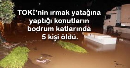 Samsun'da sel felaketinin tablosu