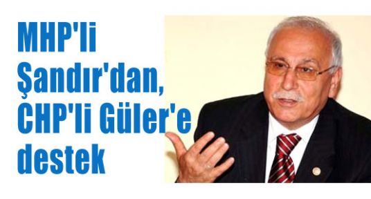 Şandır, CHP'li Güler'e Destek Verdi
