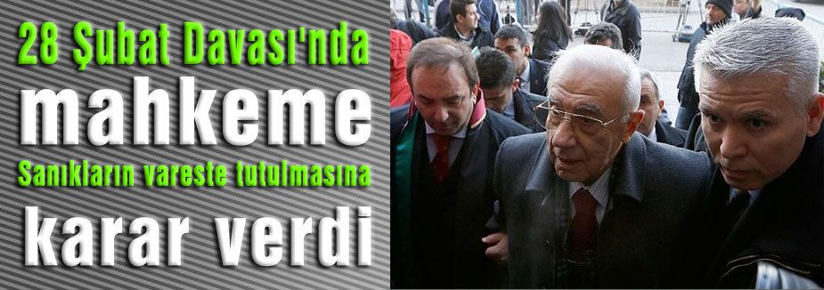 Sanıklar duruşmalardan vareste tutulacak