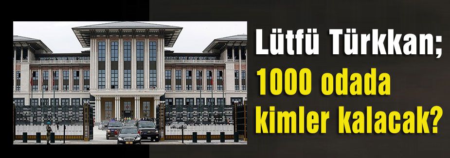 Sarayın içindeki 1000 oda hangi amaçla kullanılacak?