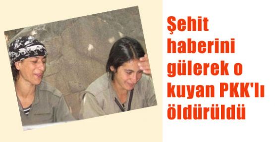 Şehit Haberine Gülen PKK'lı Öldürüldü