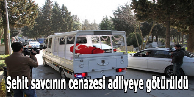 Şehit savcının cenazesi adliyeye götürüldü