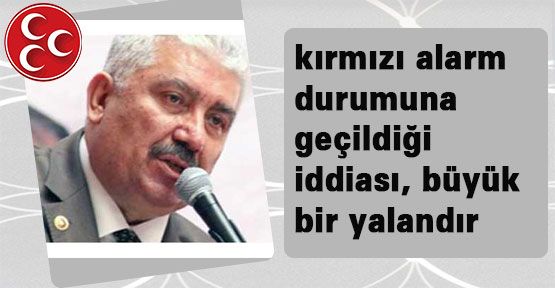 Semih Yalçın: Kırmızı alarm yalandır