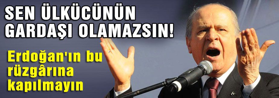 SEN ÜLKÜCÜNÜN GARDAŞI OLAMAZSIN!