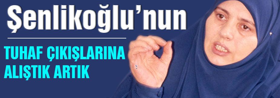 Şenlikoğlu'ndan tuhaf sözler...