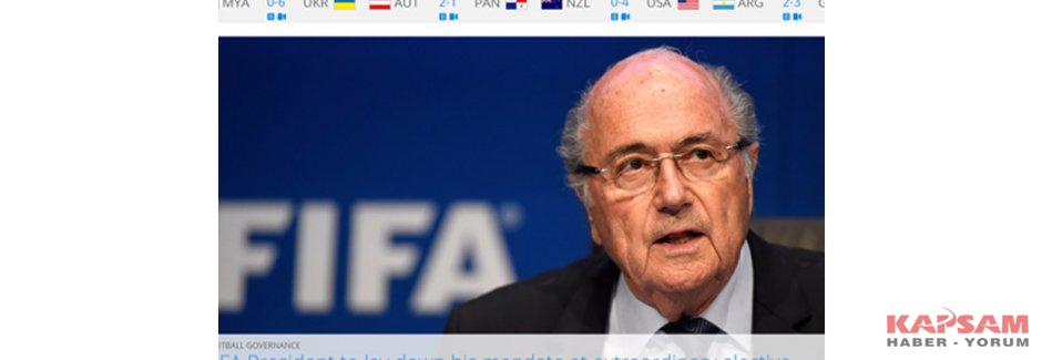 Sepp Blatter istifa etti