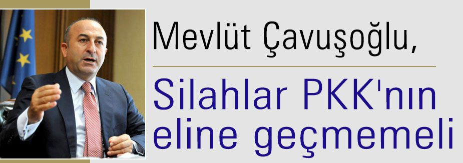 Silahlar PKK'nın eline geçmemeli