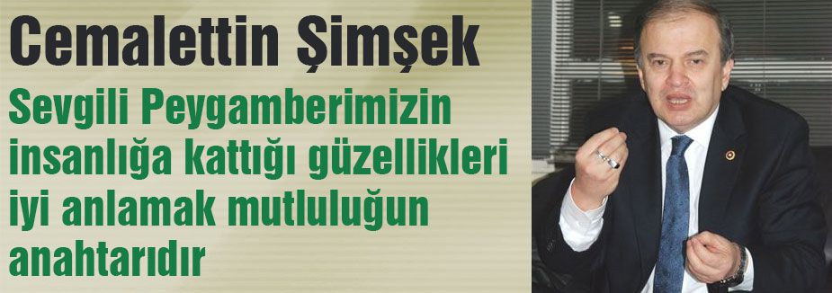 Şimşek'ten Kutlu Doğum Haftası Mesajı