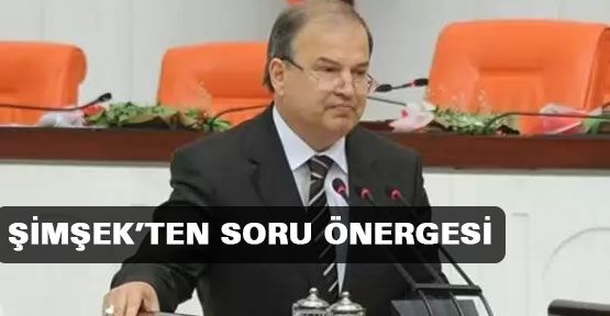 Şimşek'ten Soru Önergesi